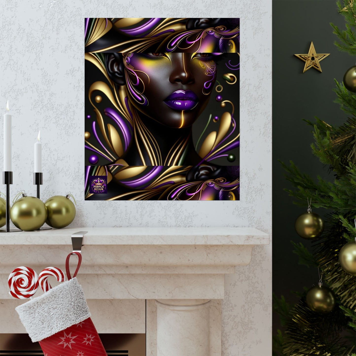 Purrple Reign Matte Vertical Posters #PR7