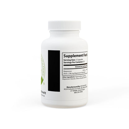 Magnesium Glycinate Supplement (60 Capsules) #GLP9