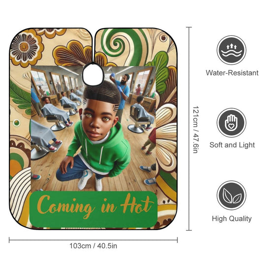 Coming In Hot Children's Barber Apron