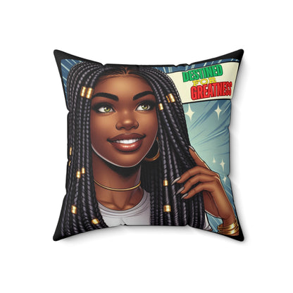 Destined For Greatness Square Pillow #9