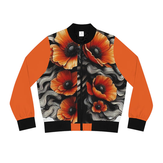 Zebra Fantasy Women's Bomber Jacket (AOP) #ZF10
