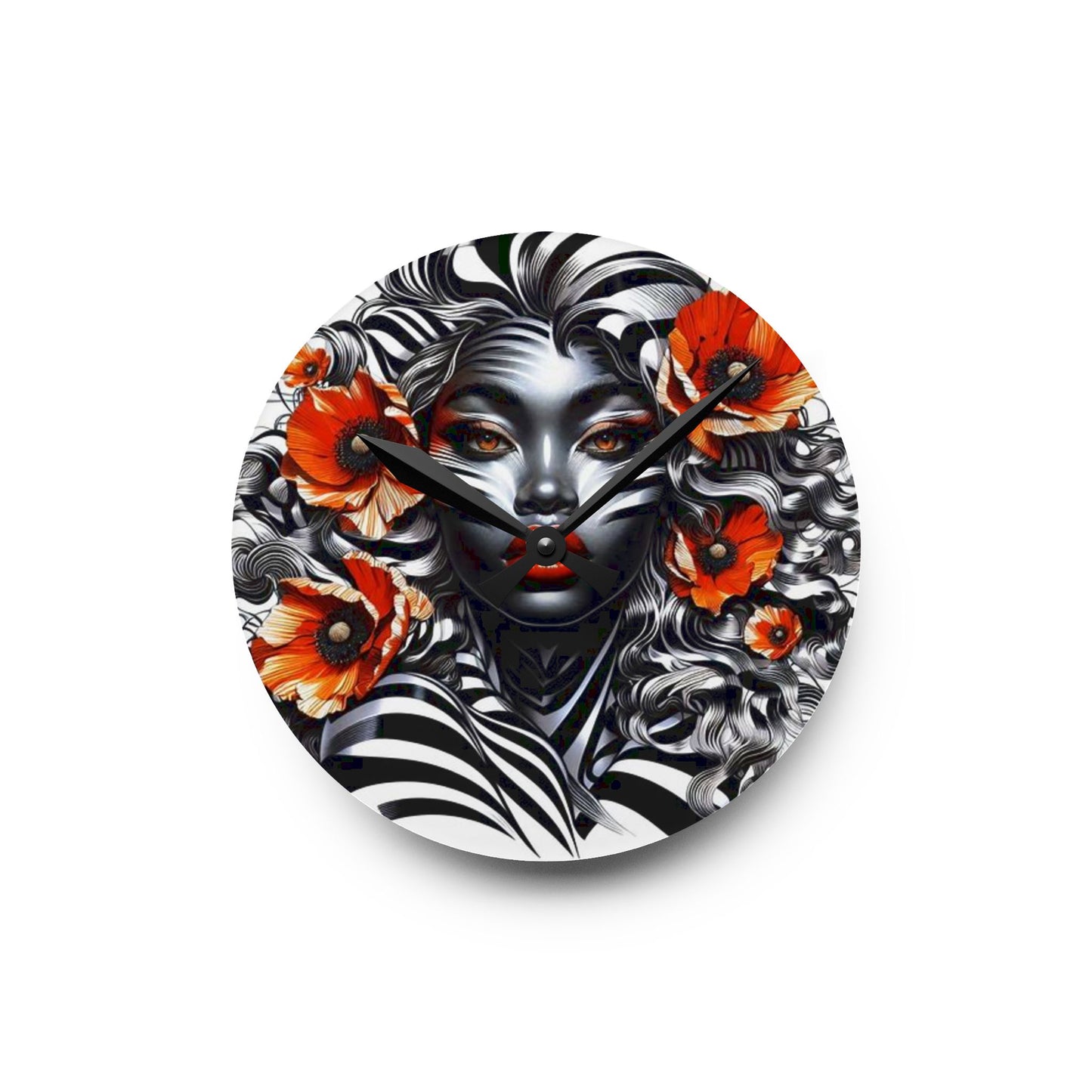 Zebra Fantasy Acrylic Wall Clock #ZF29