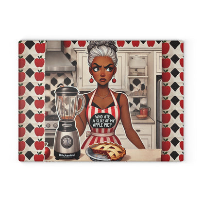 Apple Pie Heist Glass Cutting Board #APH1