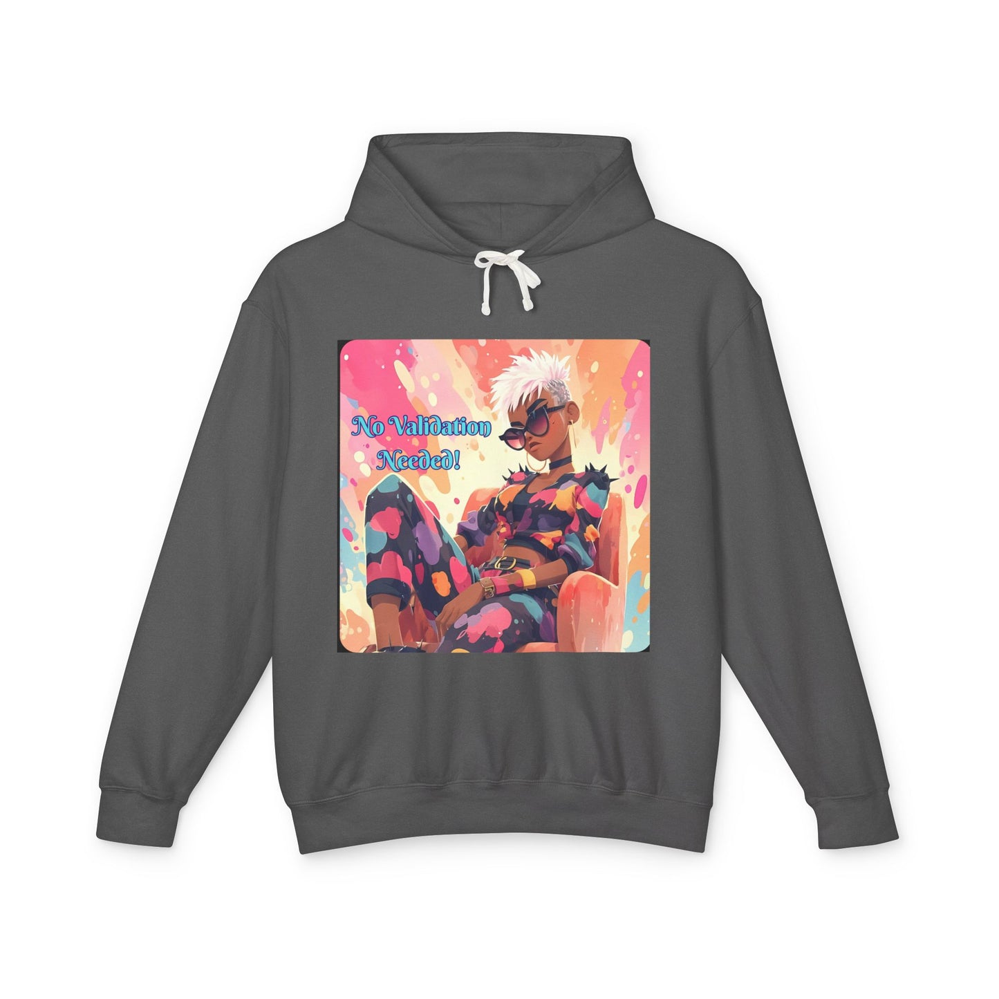 Empowering Affirmations Lightweight Hoodie, Inspirational Sweatshirt, Self Love