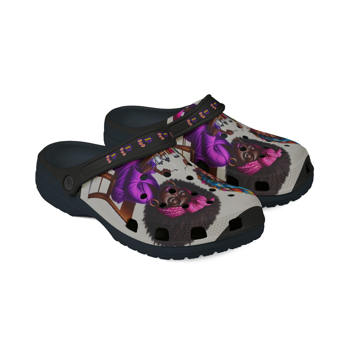 Monday Vibes EVA Foam Rubber Shoes (AOP) #MV7