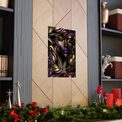 Purrple Reign Matte Vertical Posters #PR7