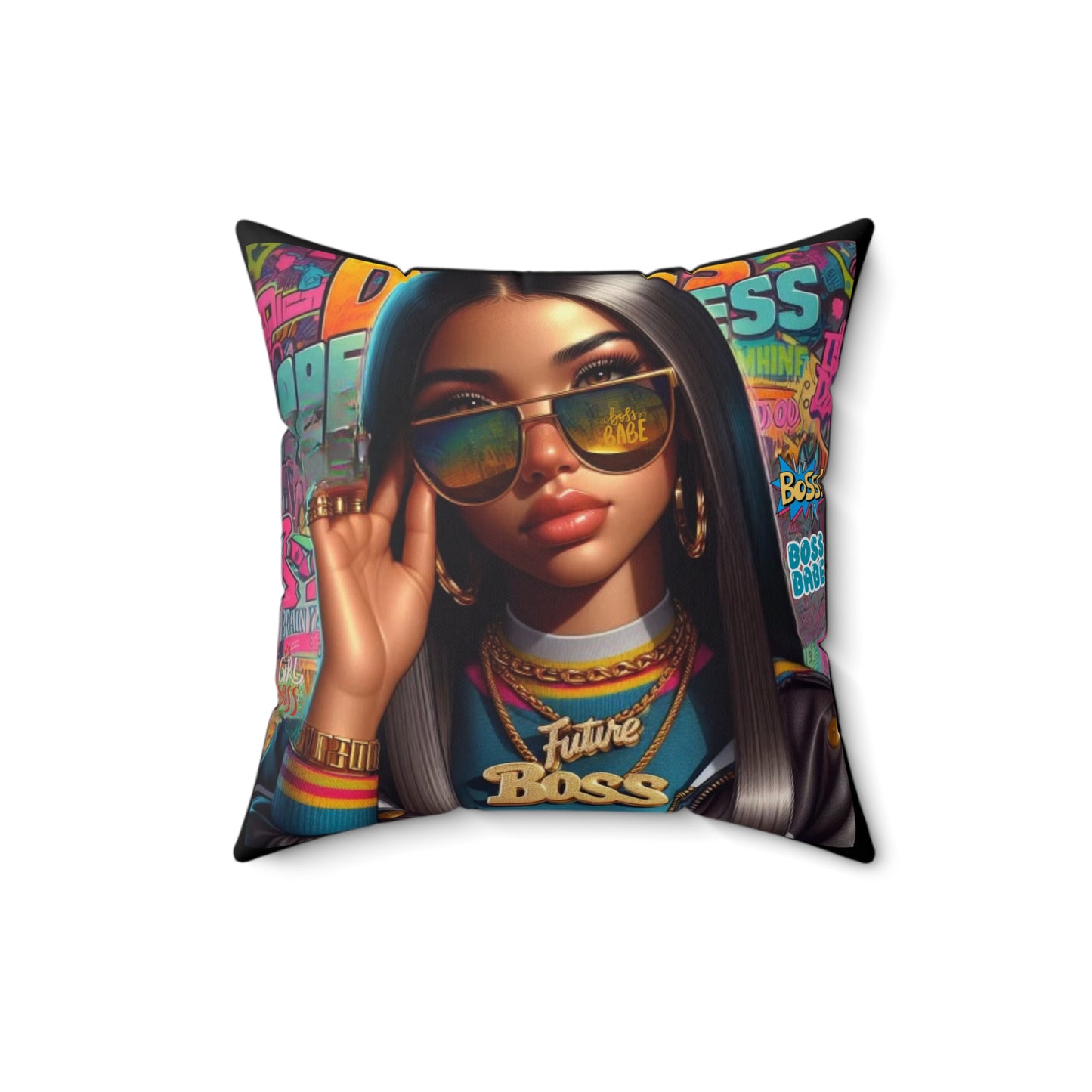 Future Boss Square Pillow #25
