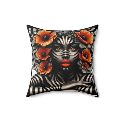 Zebra Fantasy Square Pillow #ZF22