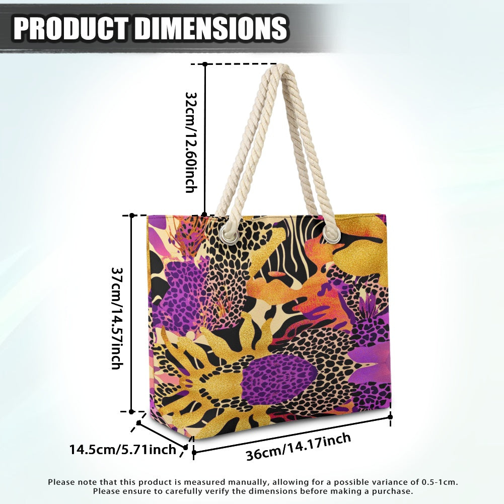Hemp rope tote bag