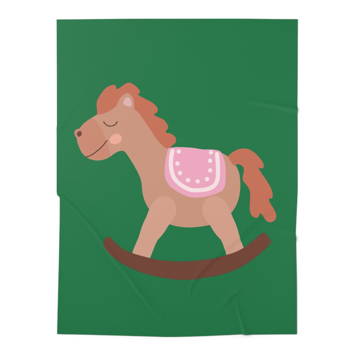 Rocking Horse Baby Swaddle Blanket #RH1