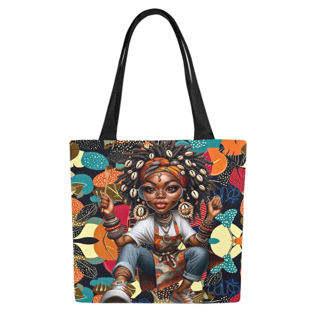 Canvas Tote Bag (Model1657) (Set of 4)