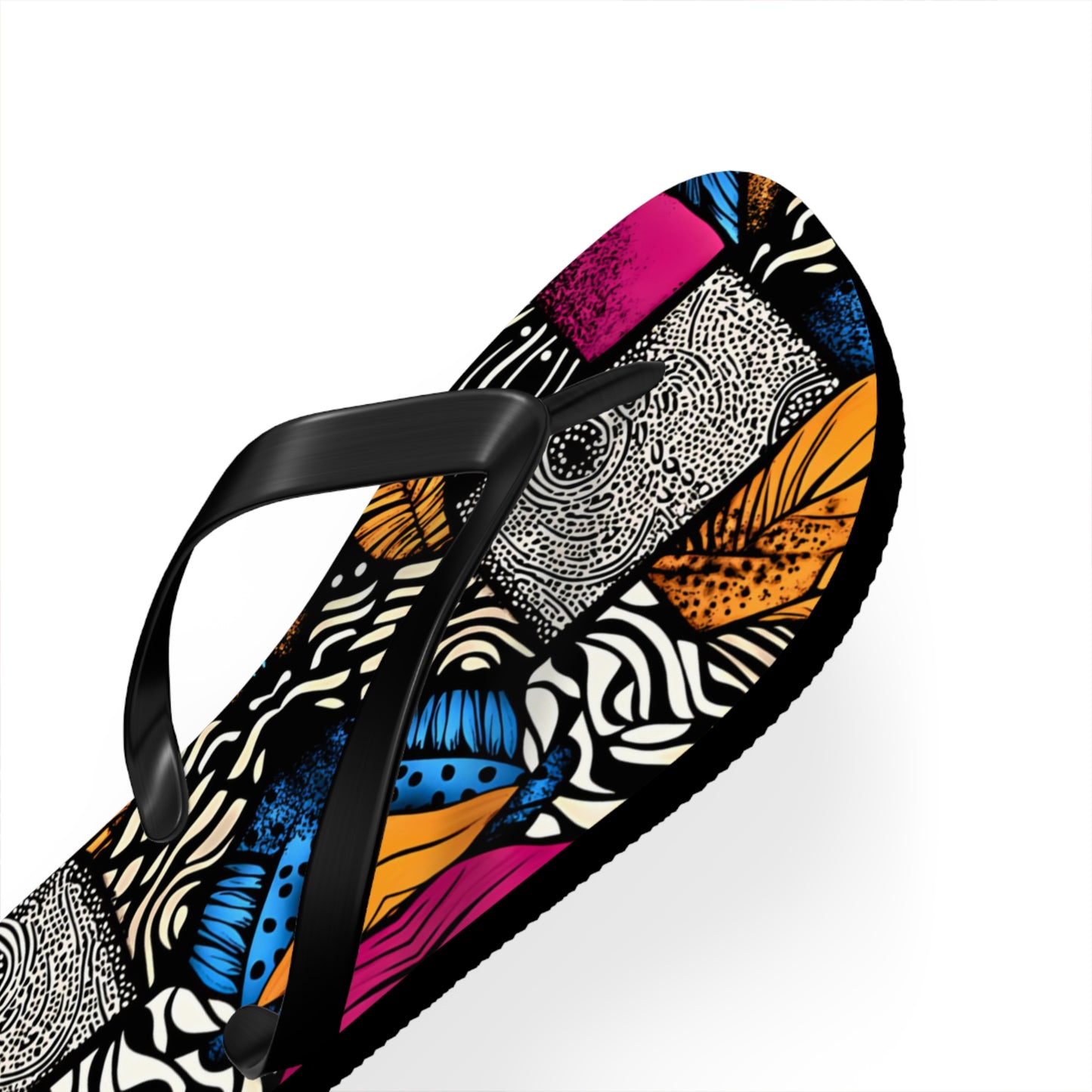 Floral and Feather Flip Flops | Beach Sandals for Summer Vibes Vacation Footwear