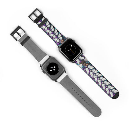 Colorful Butterfly Beauty Watch Band, Adjustable Smartwatch Strap, Floral Pattern, Unique Gift, Spring Fashion Must-Have #BB1