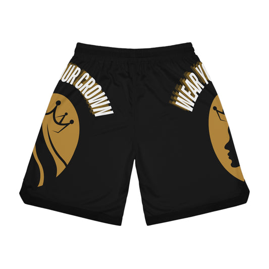Wear Your Crown Basketball Rib Shorts (AOP) #23