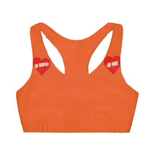 UR Worthy-UR More Girls' Double Lined Seamless Sports Bra (AOP) #15