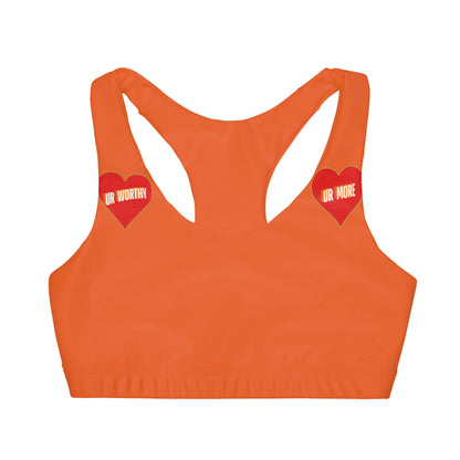 UR Worthy-UR More Girls' Double Lined Seamless Sports Bra (AOP) #15
