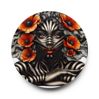 Zebra Fantasy Acrylic Wall Clock #ZF29