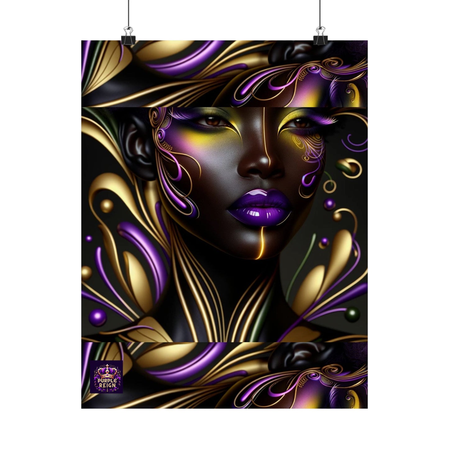 Purrple Reign Matte Vertical Posters #PR7