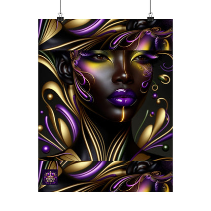 Purrple Reign Matte Vertical Posters #PR7