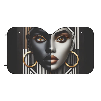Abstract Beauty Copy of Harlem in the Night Car Sun Shades #AB1