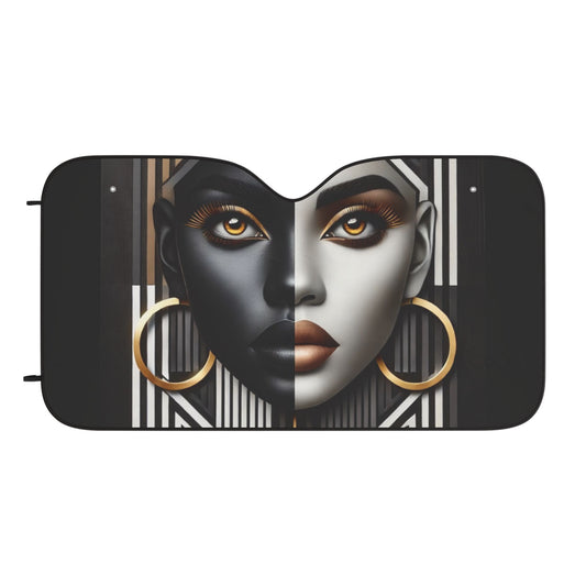Abstract Beauty Copy of Harlem in the Night Car Sun Shades #AB1