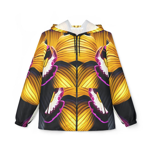 Becoming Vibrant Floral Windbreaker Jacket, Stylish for Spring, Trendy Outerwear, Perfect Gift, Festival Wear, Casual Jacket #B4