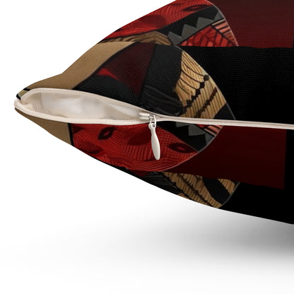 Dual Faced Spun Polyester Square Pillow #DF1