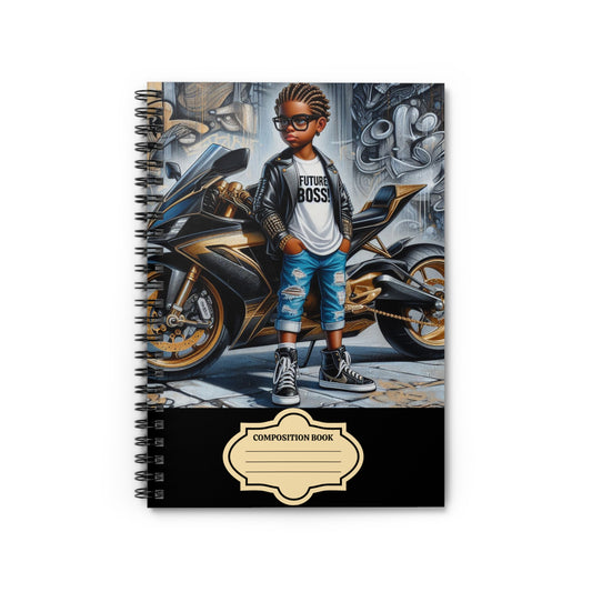 Back to School Future Boss Affirmations Spiral Notebook - Ruled Line #27U