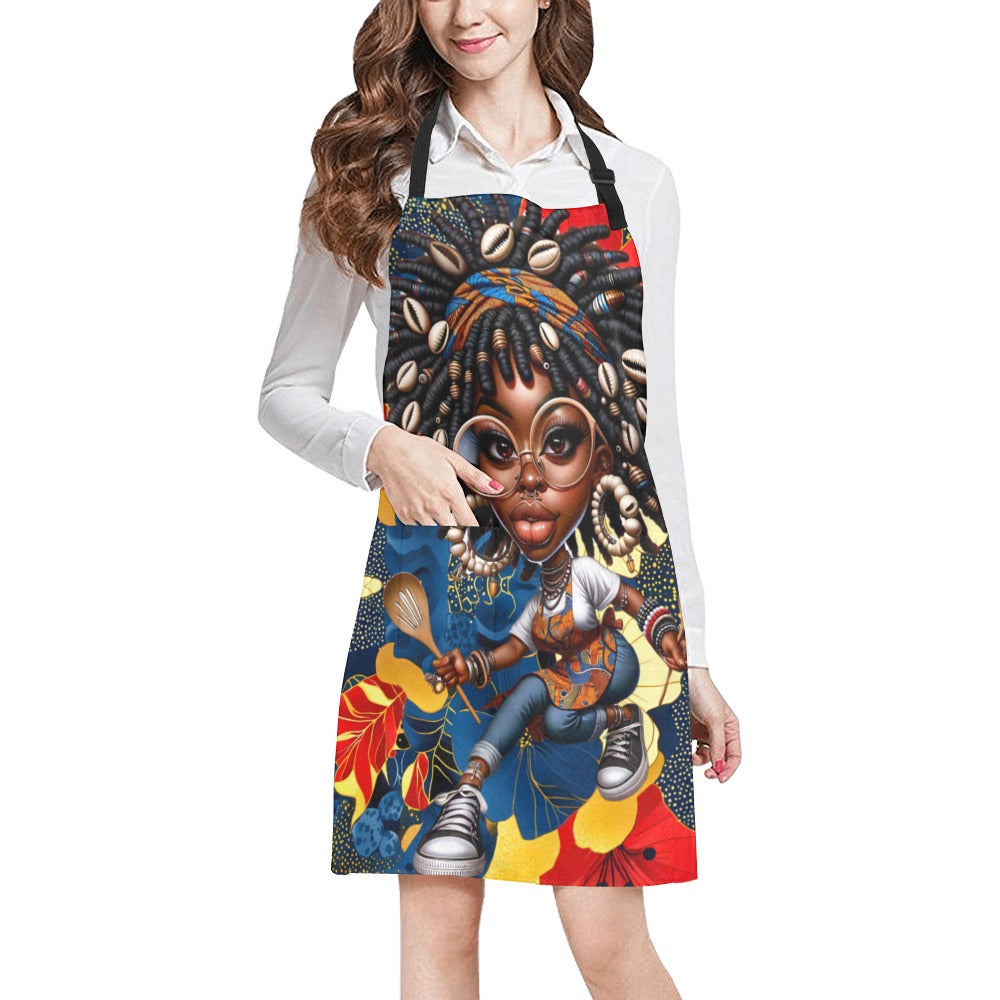 AfroChef Mode Kitchen Apron All Over Print Apron