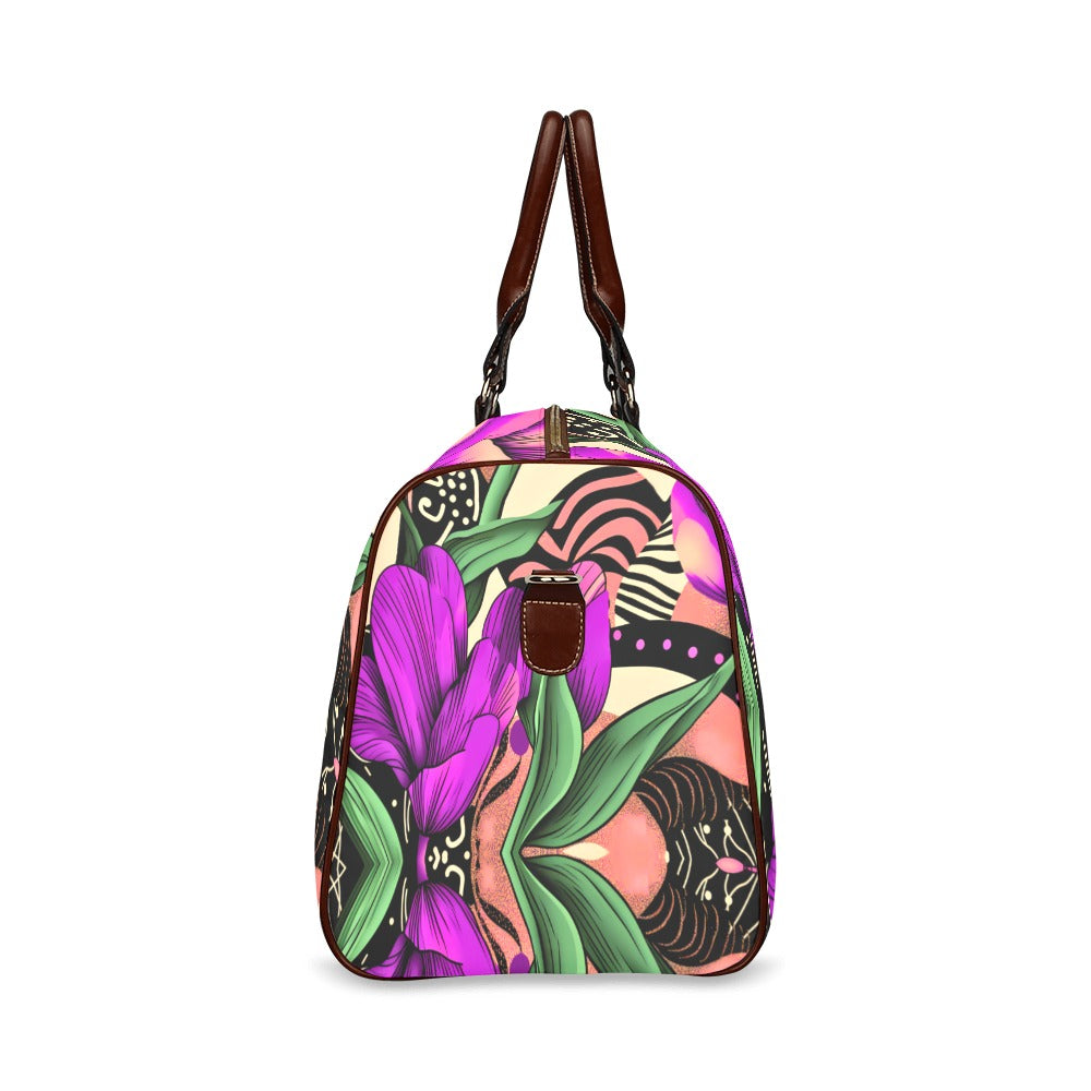 Violet Tulip Waterproof Travel Bag/Small (Model 1639) Waterproof Travel Bag/Small (Model 1639)