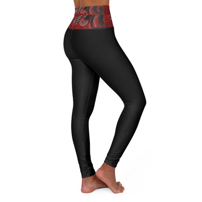 Sill Black High Waisted Yoga Leggings (AOP) #SB18