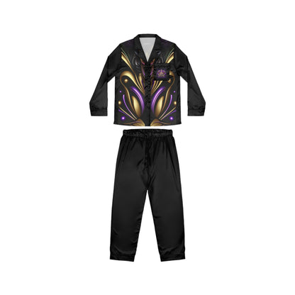 Purple Reign Women's Satin Pajamas (AOP) #PR2