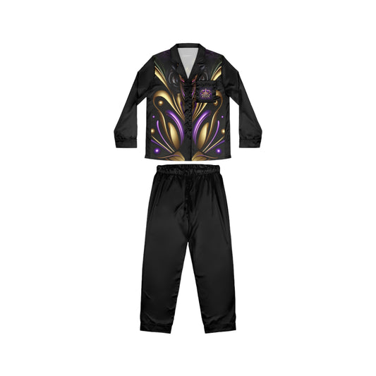 Purple Reign Women's Satin Pajamas (AOP) #PR2