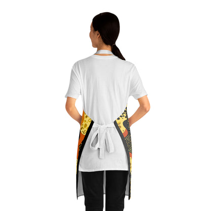 Afrocentric Apron - Bold Graphic Kitchen Cooking Wear, African Inspired Chef Apron, Ethnic Cooking Apron, Black History Month Gift, Cultural