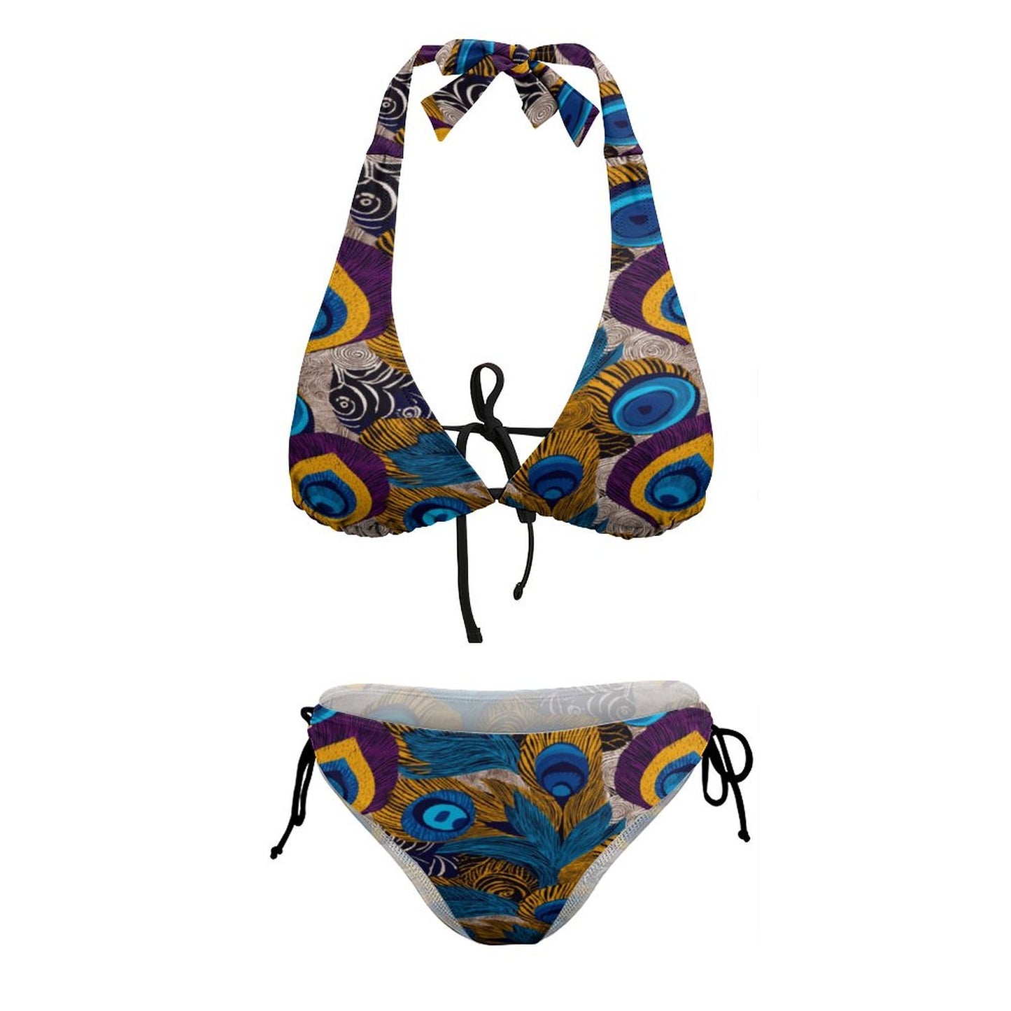 Two Piece Halter Swimsuit BK2131 (All-Over Printing)