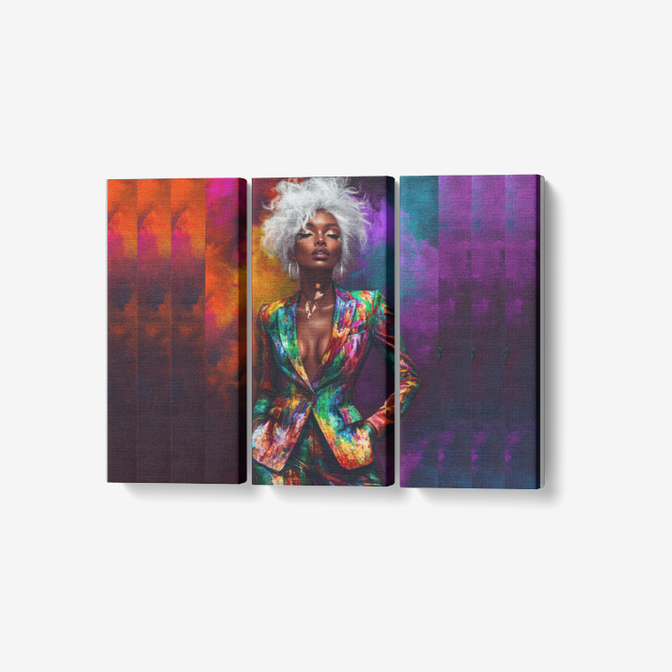 3 Piece Canvas Wall Art for Living Room - Framed Ready to Hang 3x8"x18"