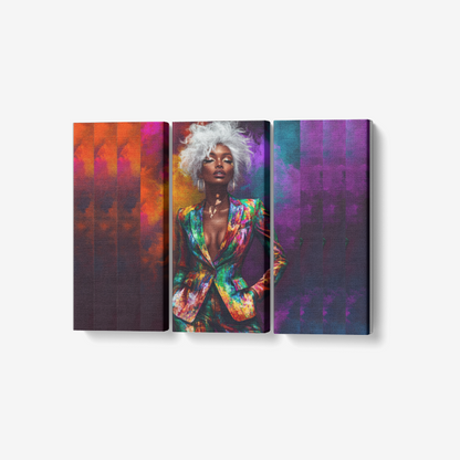 3 Piece Canvas Wall Art for Living Room - Framed Ready to Hang 3x8"x18"