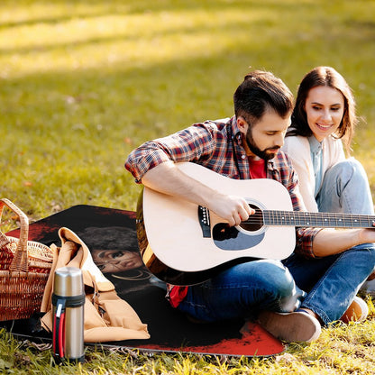 Dope Soul Square Picnic Mat Q003-58.3”x58.3”-58.3”x58.3”/148x148cm