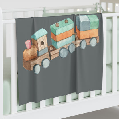Train Baby Swaddle Blanket #TR1