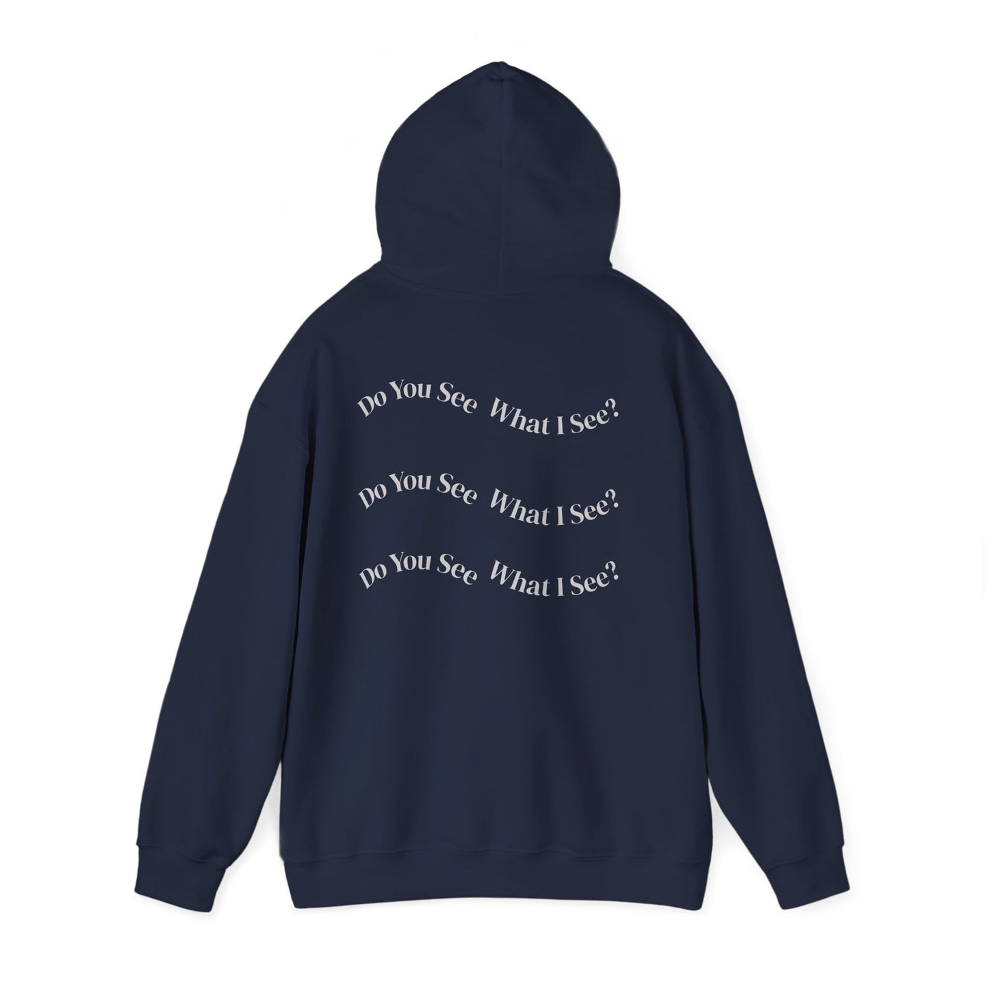 Do You See What I See? Afrocentric Abstract Puzzle Piece Unisex Hoodie Sweatshirt, Woman Print Face Hand Art, Hooded, Black