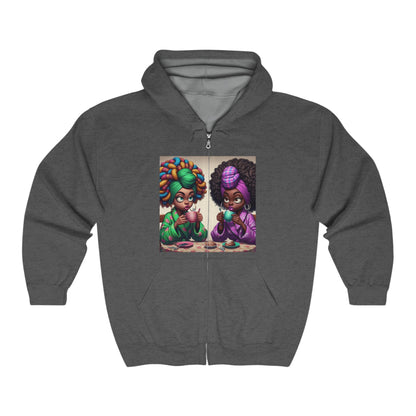 Monday Vibes Unisex Heavy Blend™ Full Zip Hooded Sweatshirt #MV6