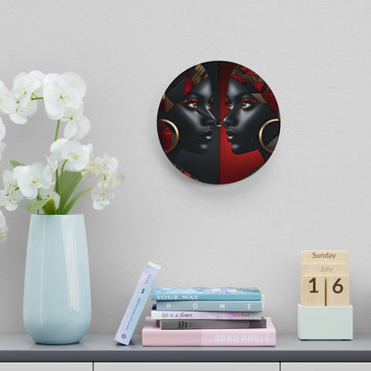 Dual Faced Acrylic Wall Clock #DF1