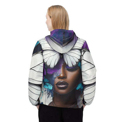 Butterfly Beauty Windbreaker Jacket - Lightweight Festival Coat, Nature Lover