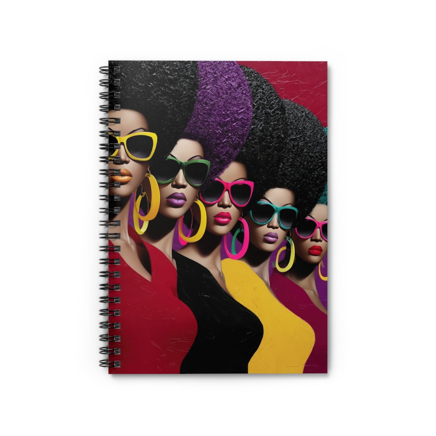 Vibrant Afro-Chic Spiral Notebook, Colorful Notebook for Writers, Gift for [...]