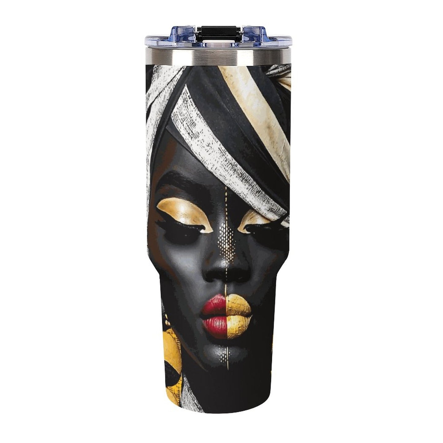 40oz Insulated Tumbler with Handle and Straw