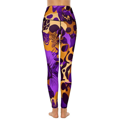 Custom Printed Yoga Pants with 2 Pockets CE003 (All-Over Printing)