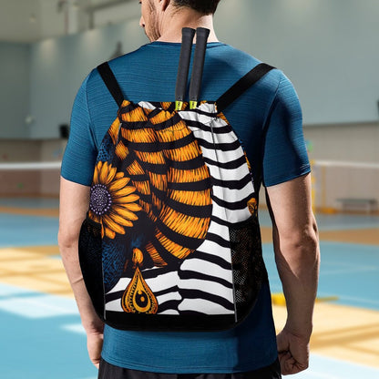Waffle Cloth Sprots Drawstring Bag (Multi-Sites)