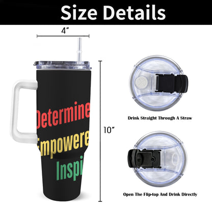DEI 40 oz Tumbler With White Handler 40oz Tumbler with White Handle
