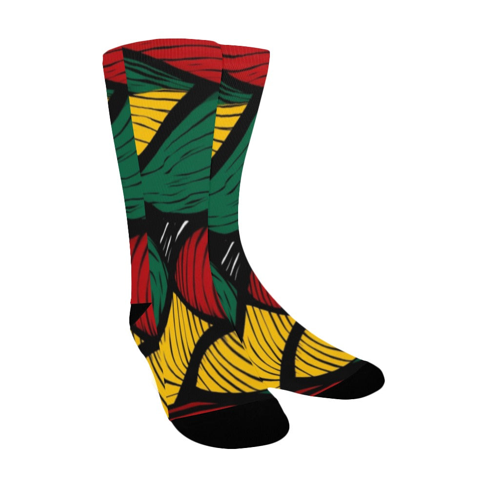 Geometric Pattern Socks for Men Women's Custom Socks