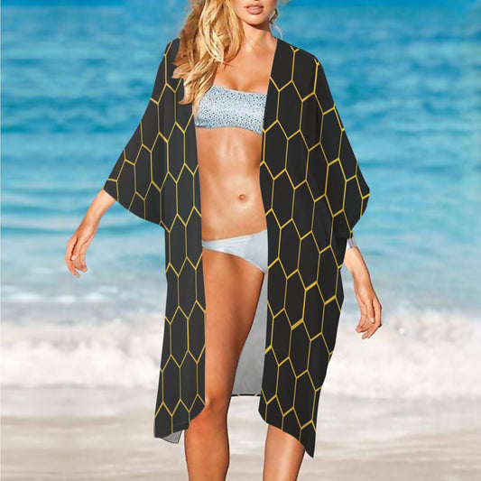 Honeycomb Women's Long Cover Up Women's Long Cover Up
